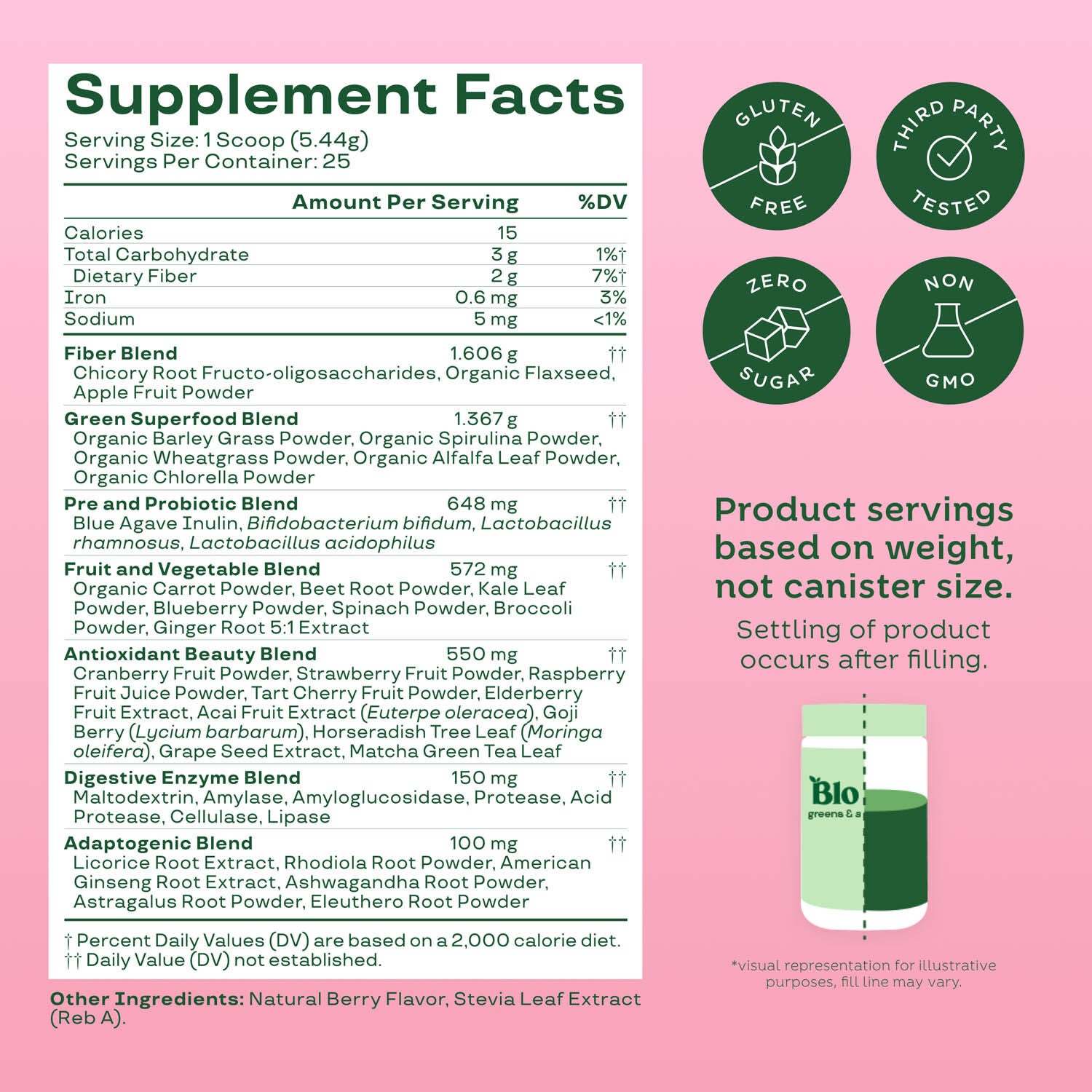 Greens & Superfoods - Berry (25 Servings)